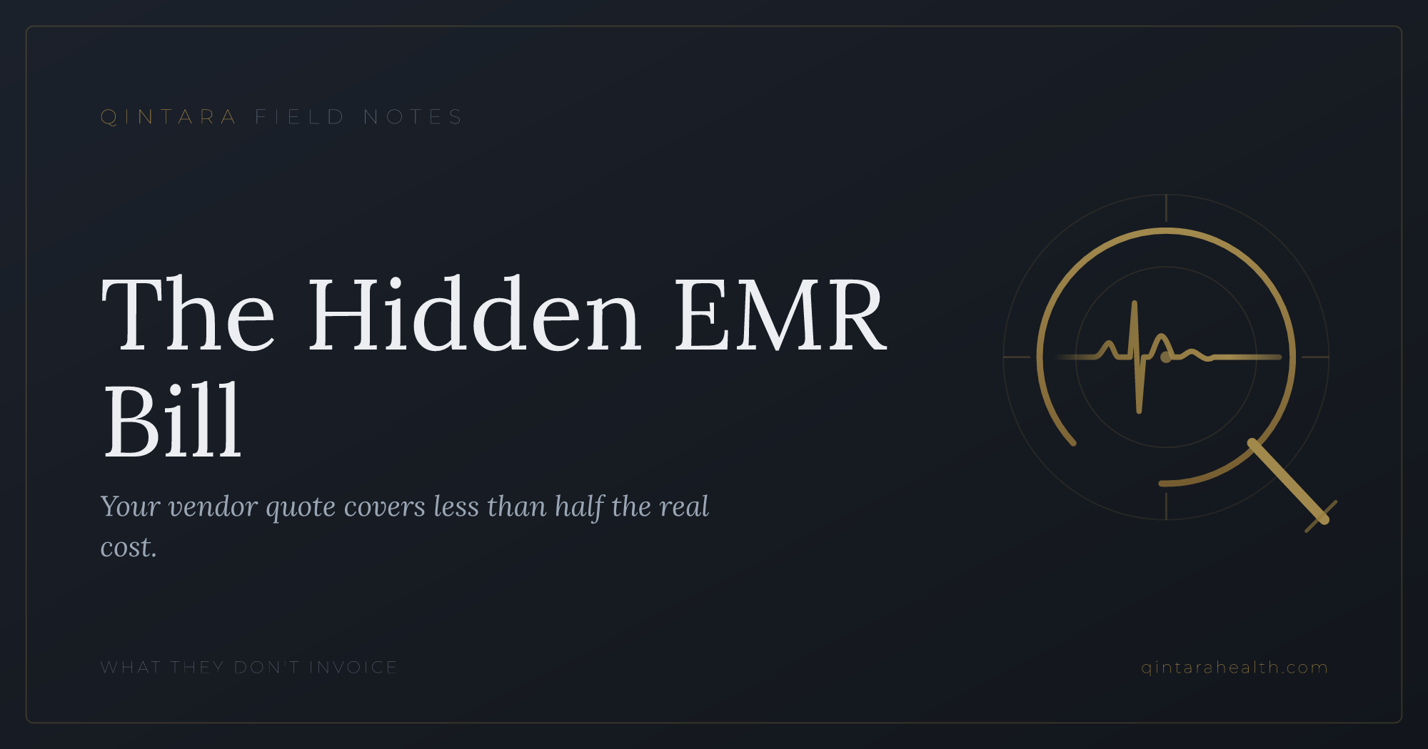 The True Cost of Your EMR Beyond the Invoice