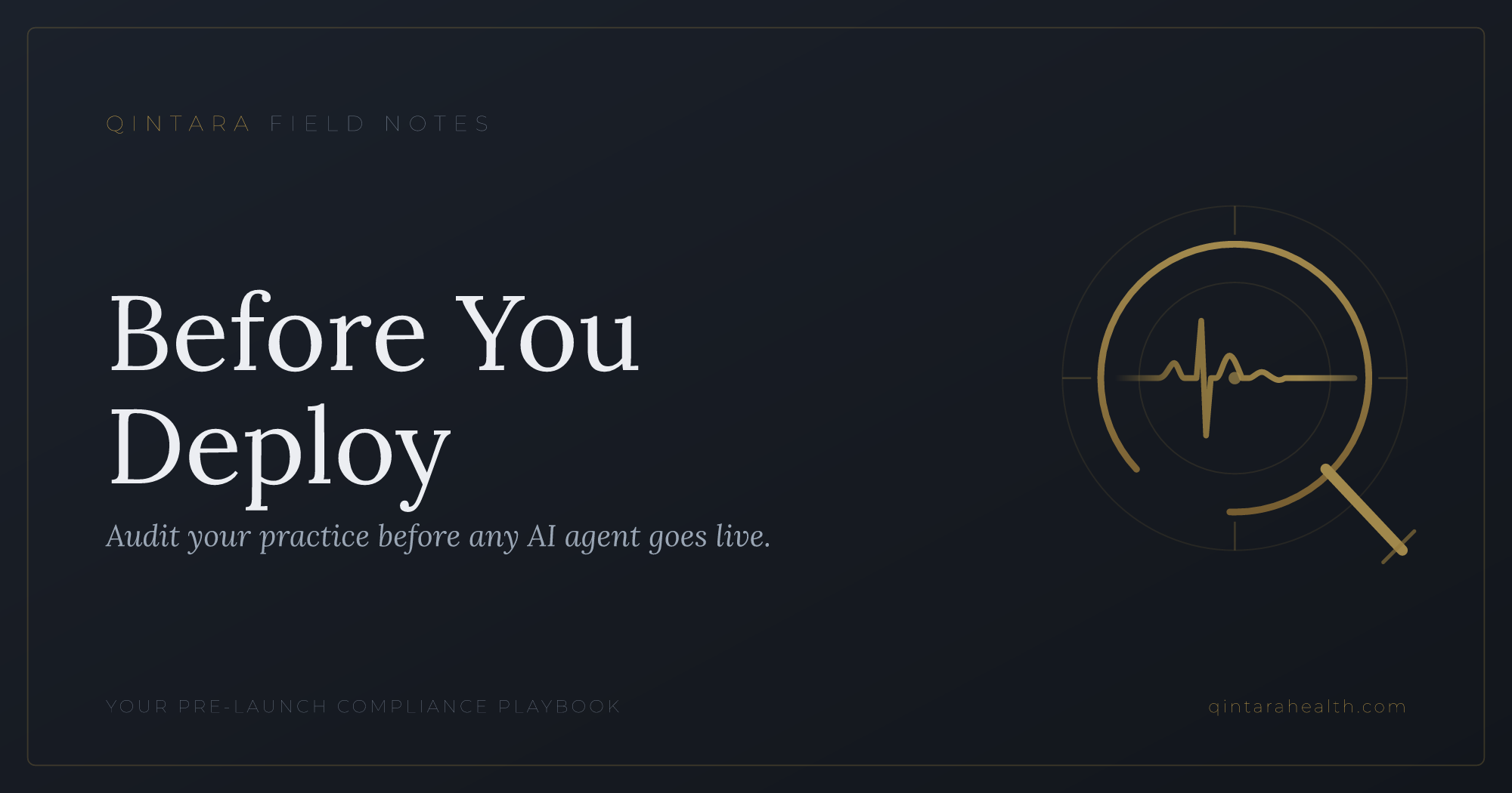 AI Agent Audit Checklist for Clinical Practices