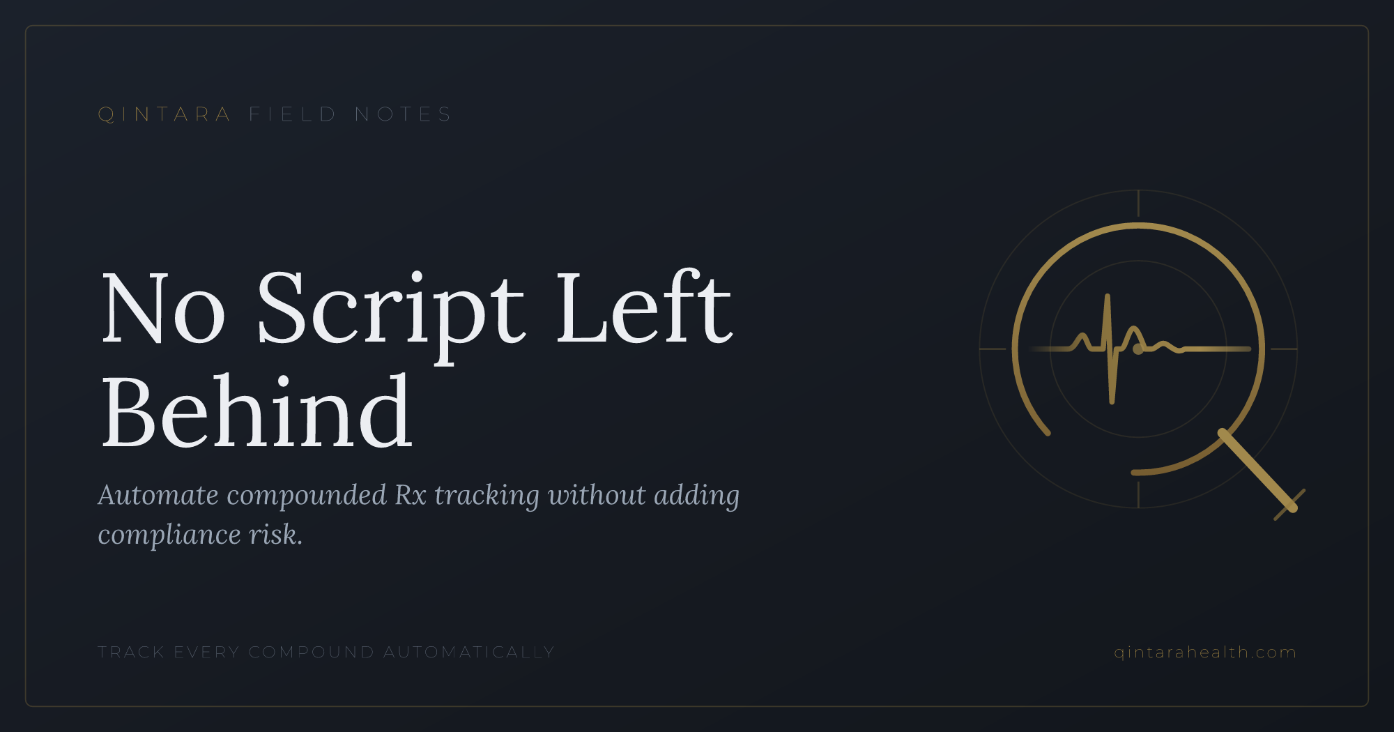 Closing the Loop on Compounded Rx Tracking