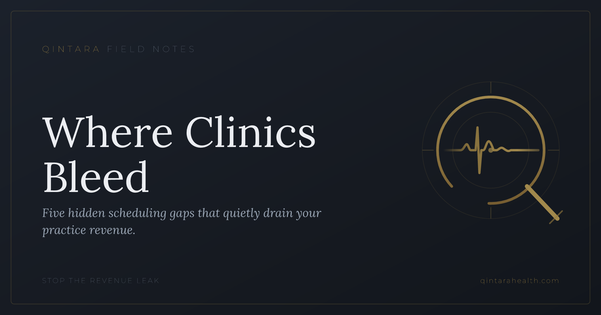 Fix Scheduling Bottlenecks Leaking Clinic Revenue