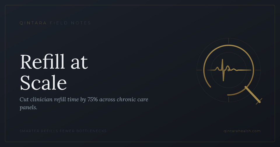 Refill Protocol for Concierge Clinics at Scale
